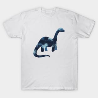 Blue brachiosaurus dinosaur T-Shirt